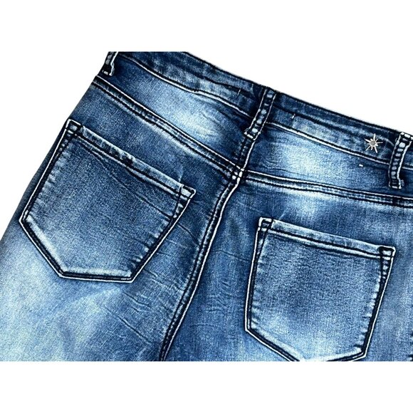 (6 for $25) Almost Famous Crave Fame High Rise Skinny Stone Washed Jegging - 27 - Picture 5 of 5